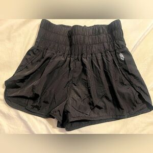 Free People Size L FP Movement The Way Home Shorts High Waist Lined Black